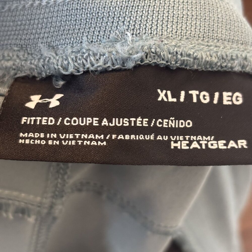Under Armour HeatGear Joggers XL Fitted Green -Gray Lightweight Drawstring Waist - Picture 5 of 10